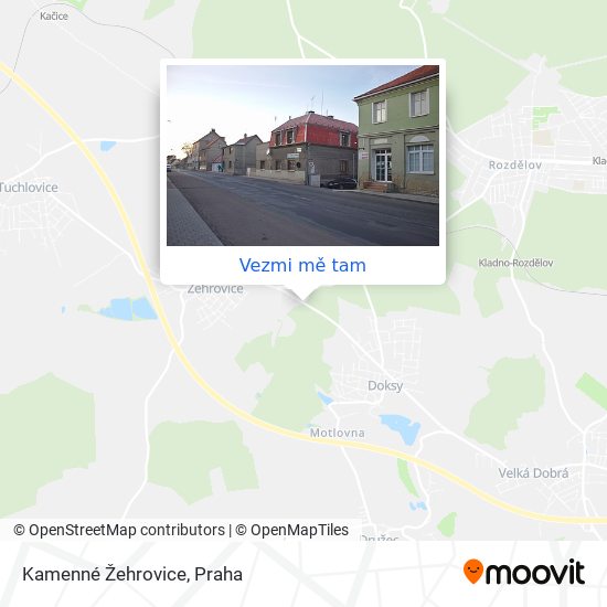 Kamenné Žehrovice mapa