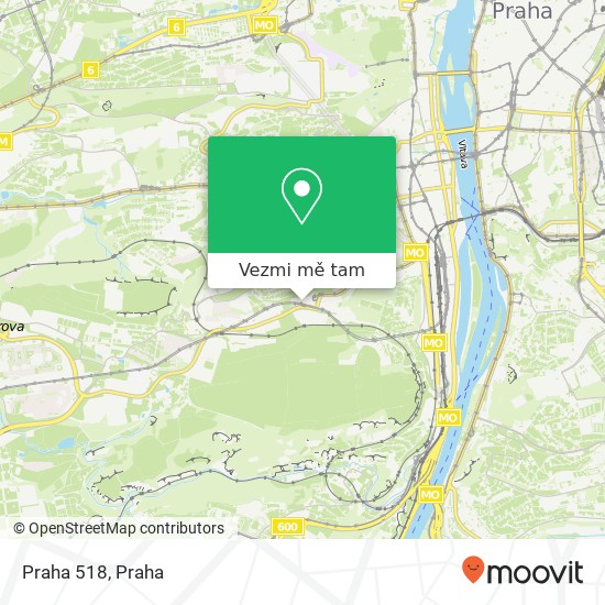 Praha 518 mapa
