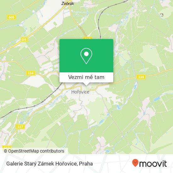 Galerie Starý Zámek Hořovice mapa