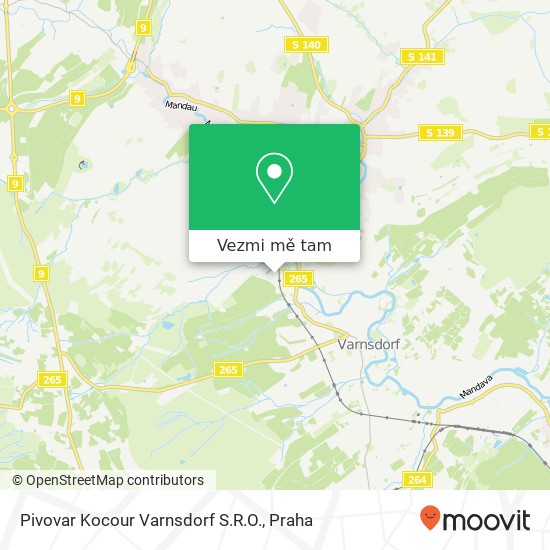 Pivovar Kocour Varnsdorf S.R.O. mapa