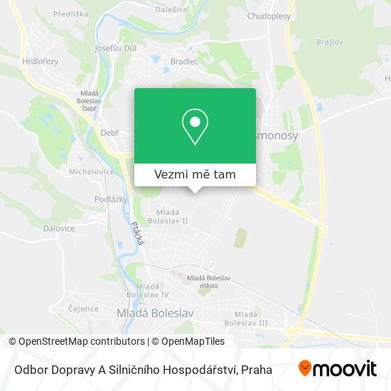 Odbor Dopravy A Silničního Hospodářství mapa