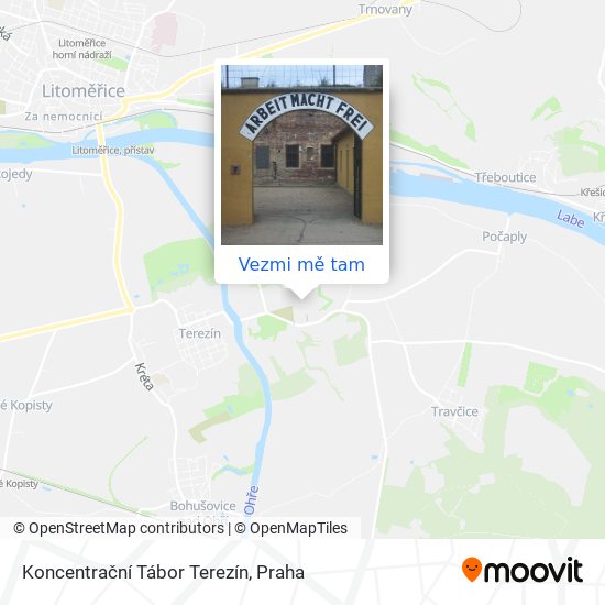 Koncentrační Tábor Terezín mapa