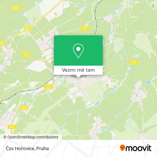 Čzs Hořovice mapa