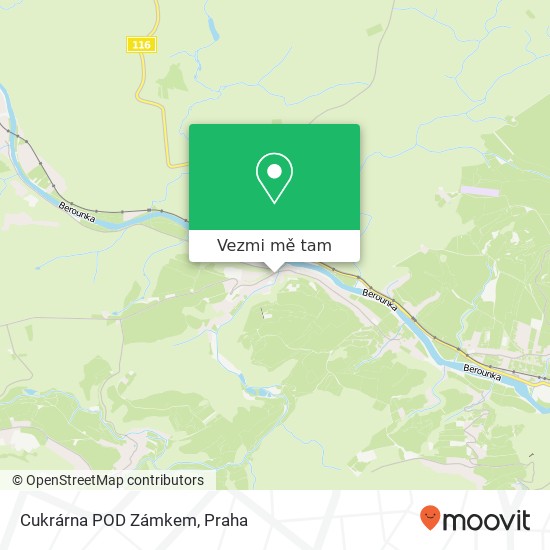 Cukrárna POD Zámkem mapa