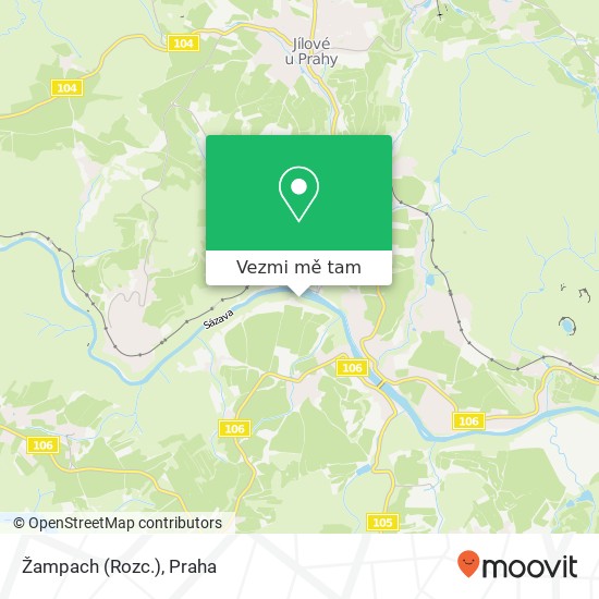 Žampach (Rozc.) mapa