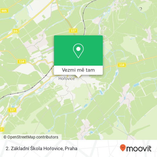 2. Základní Škola Hořovice mapa