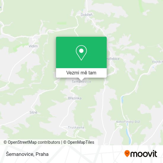 Šemanovice mapa