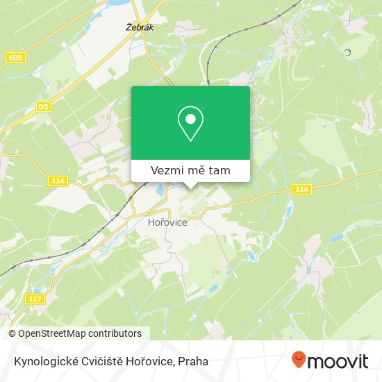Kynologické Cvičiště Hořovice mapa