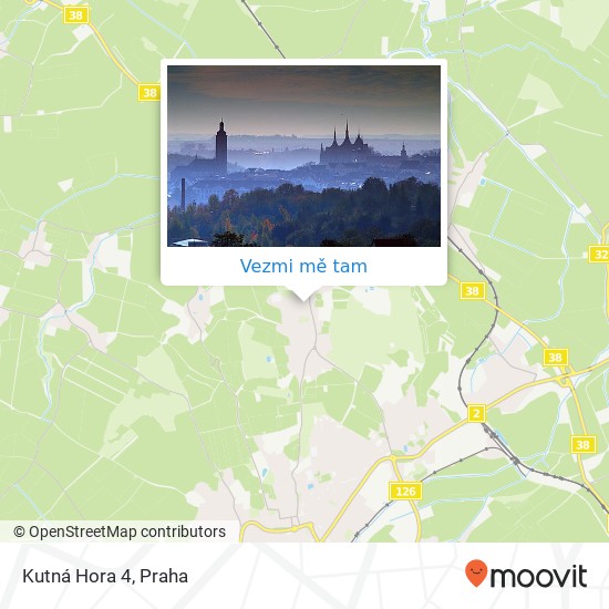 Kutná Hora 4 mapa