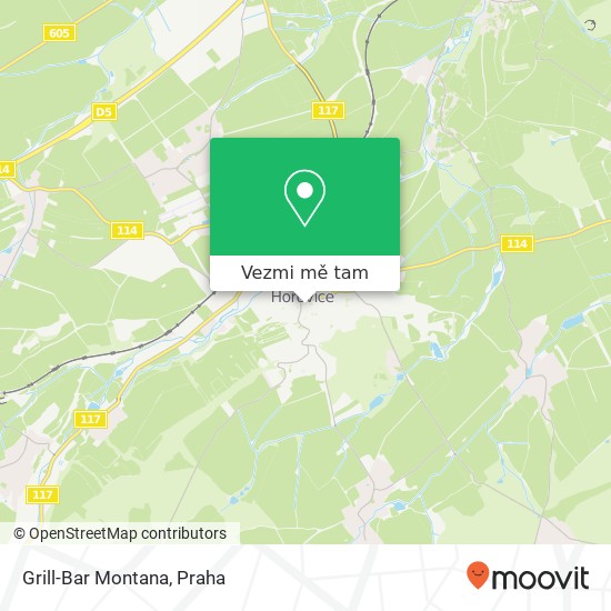 Grill-Bar Montana mapa