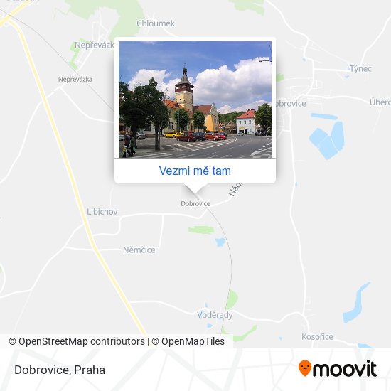 Dobrovice mapa