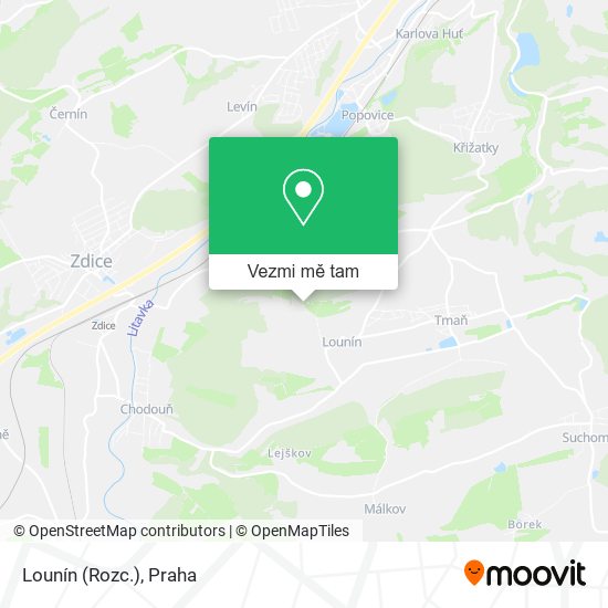 Lounín (Rozc.) mapa