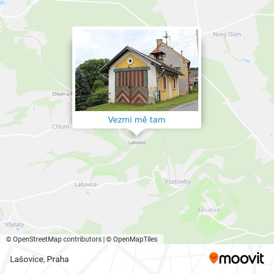 Lašovice mapa