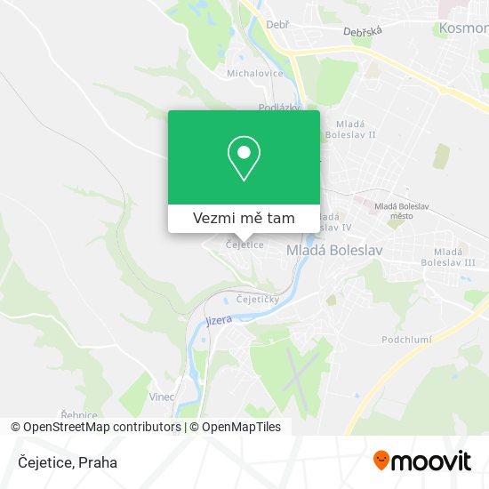Čejetice mapa