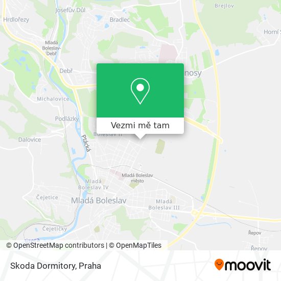 Skoda Dormitory mapa
