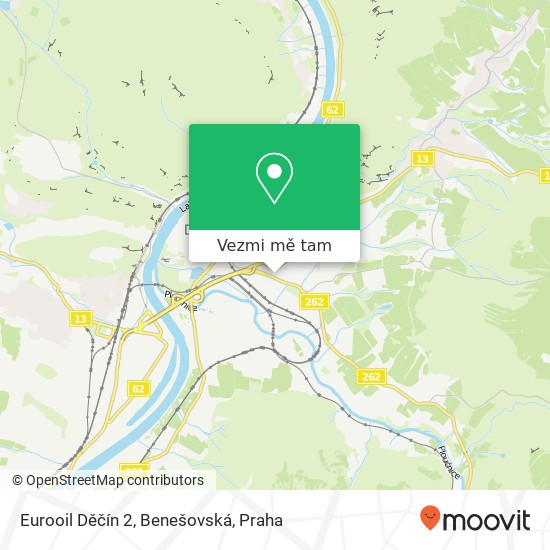 Eurooil Děčín 2, Benešovská mapa