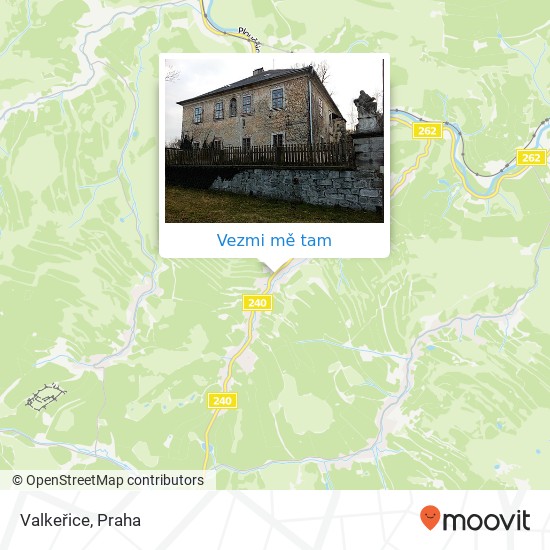 Valkeřice mapa