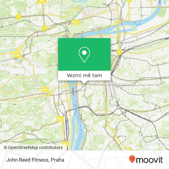 John Reed Fitness mapa