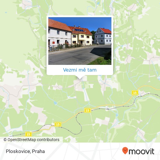 Ploskovice mapa