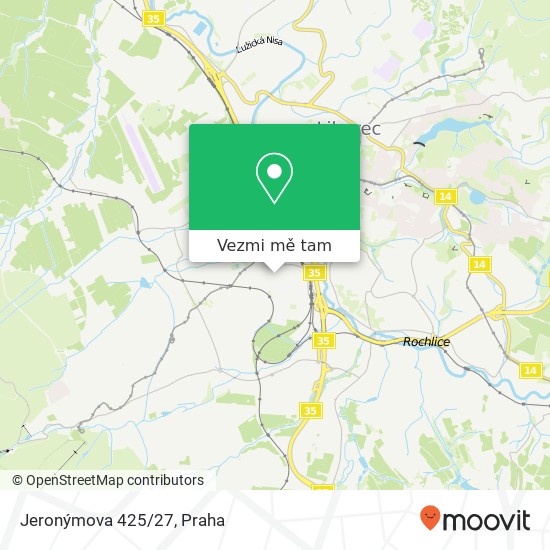 Jeronýmova 425/27 mapa