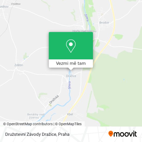 Družstevní Závody Dražice mapa