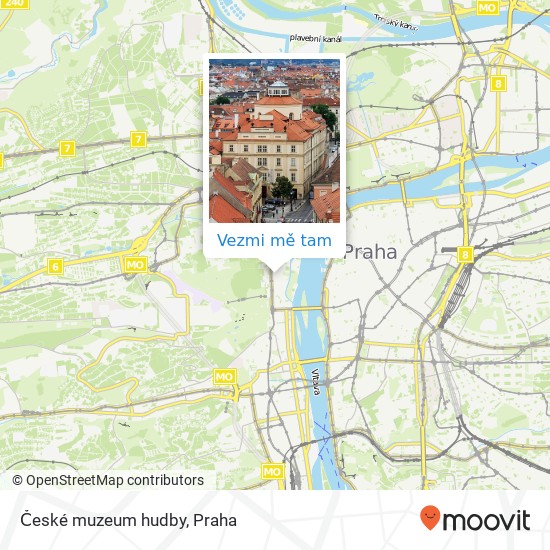 České muzeum hudby mapa