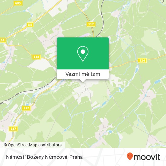 Náměstí Boženy Němcové mapa