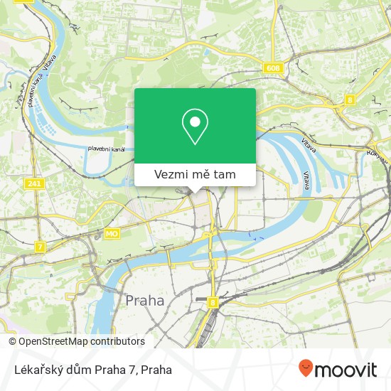 Lékařský dům Praha 7 mapa