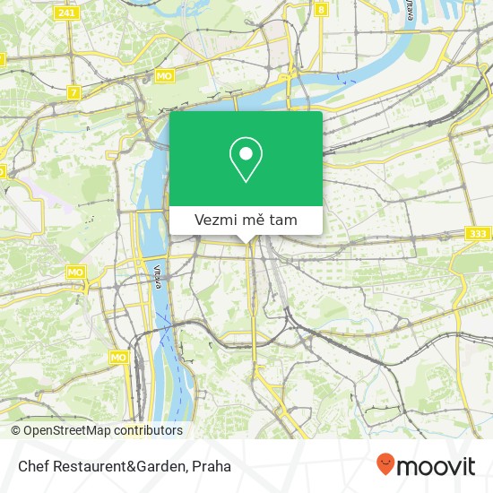 Chef Restaurent&Garden mapa
