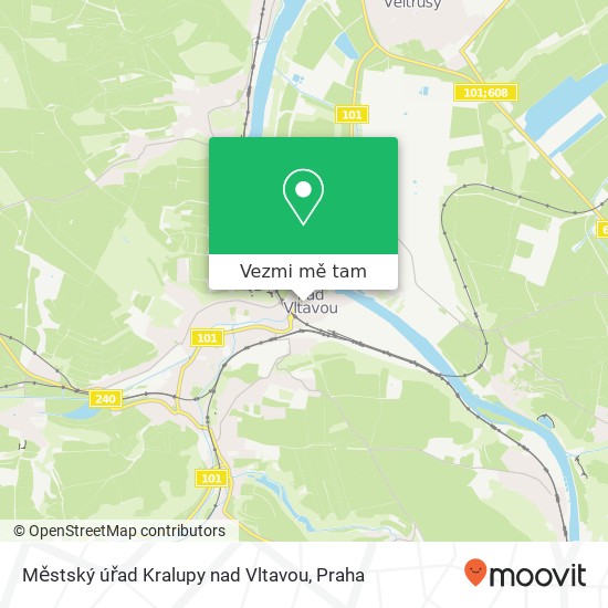 Městský úřad Kralupy nad Vltavou mapa