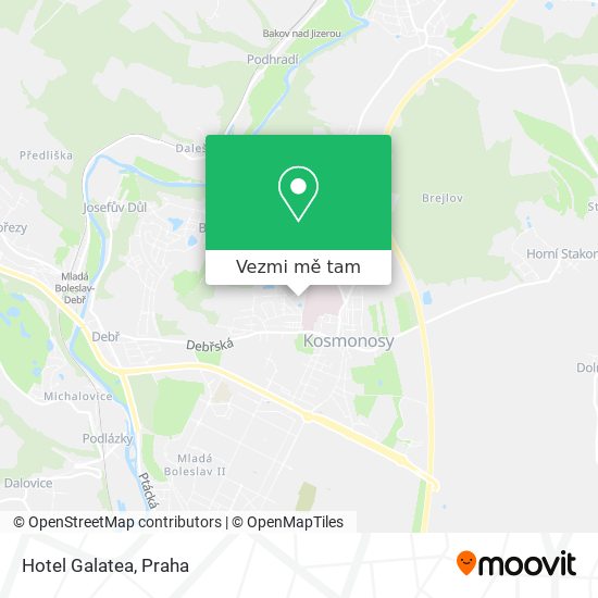 Hotel Galatea mapa