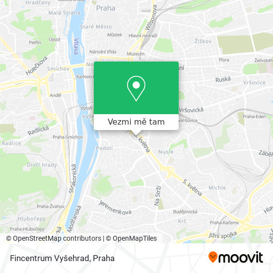 Fincentrum Vyšehrad mapa