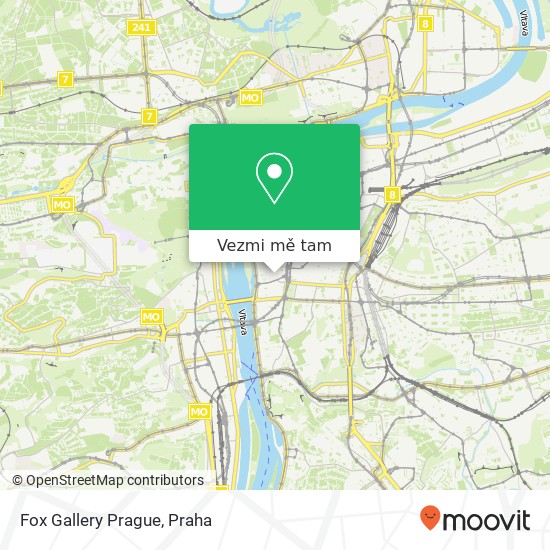 Fox Gallery Prague mapa