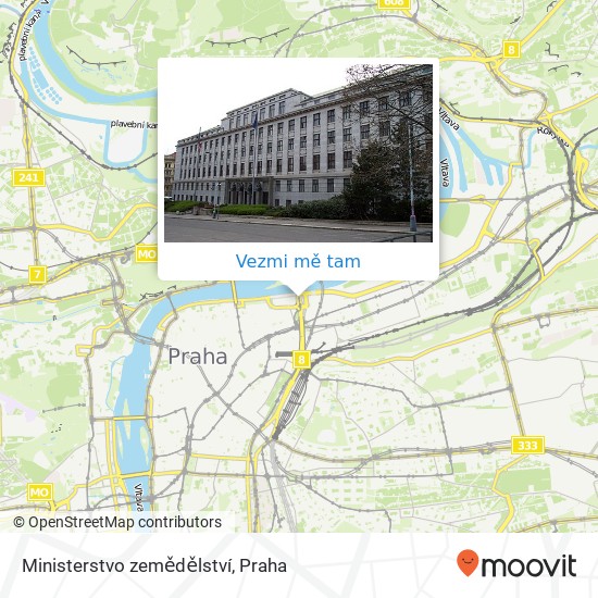 Ministerstvo zemědělství mapa