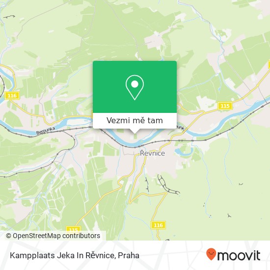 Kampplaats Jeka In Rěvnice mapa