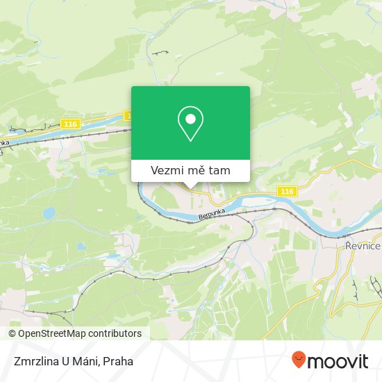 Zmrzlina U Máni mapa