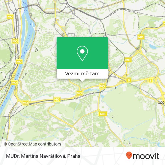 MUDr. Martina Navrátilová mapa