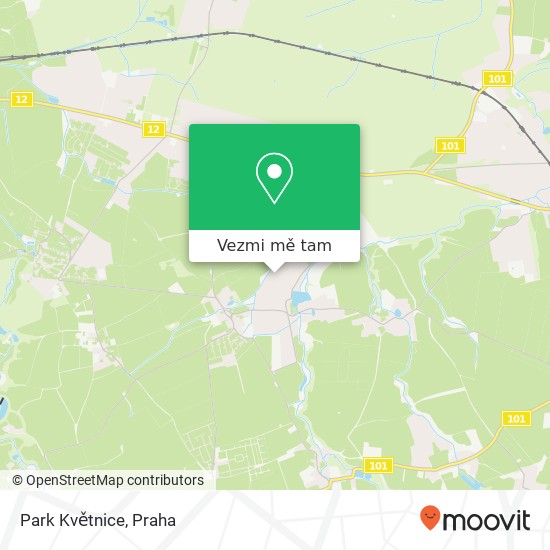 Park Květnice mapa