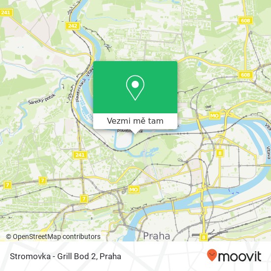 Stromovka - Grill Bod 2 mapa