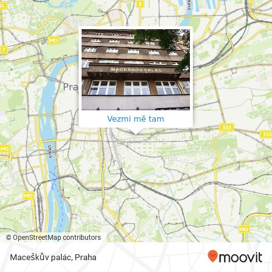 Maceškův palác mapa