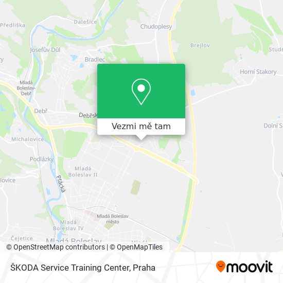 ŠKODA Service Training Center mapa