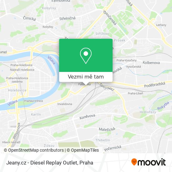 Jeany.cz - Diesel Replay Outlet mapa