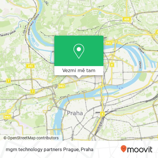 mgm technology partners Prague mapa