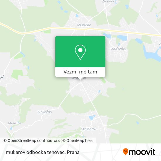 mukarov odbocka tehovec mapa