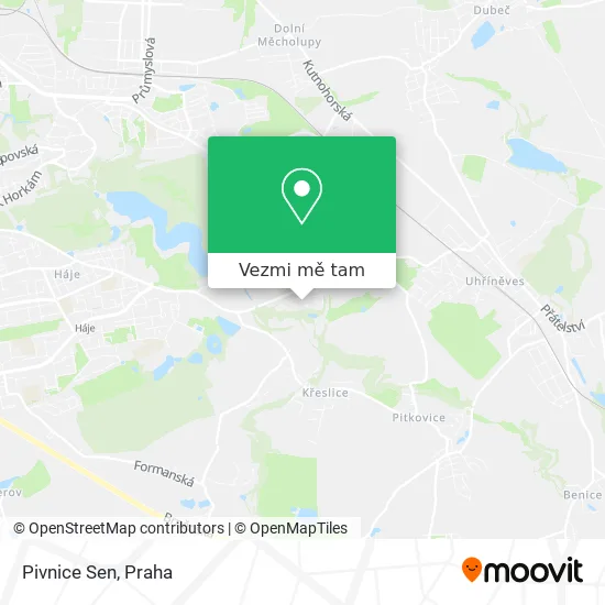 Pivnice Sen mapa