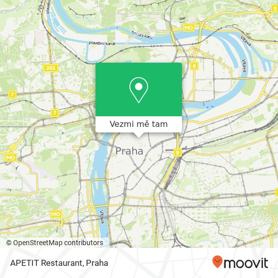 APETIT Restaurant mapa
