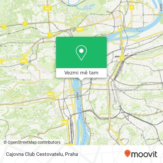 Cajovna Club Cestovatelu mapa