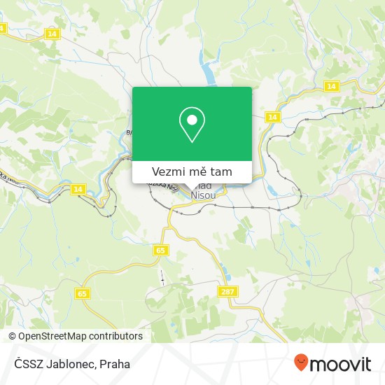 ČSSZ Jablonec mapa