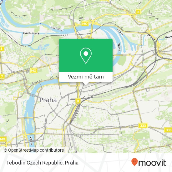 Tebodin Czech Republic mapa