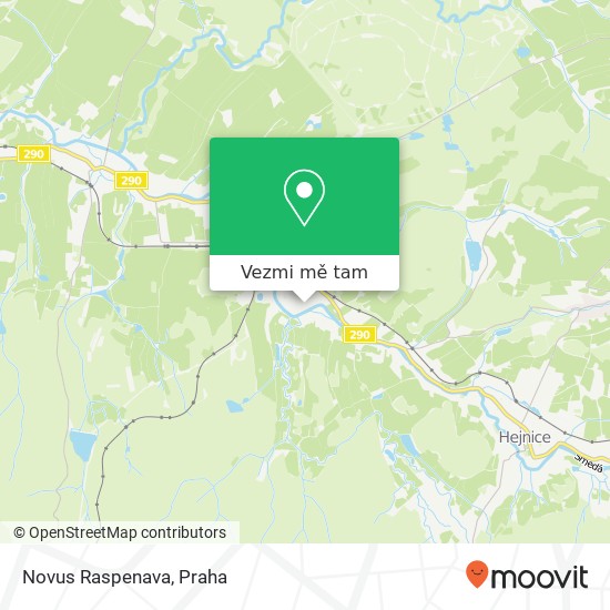 Novus Raspenava mapa